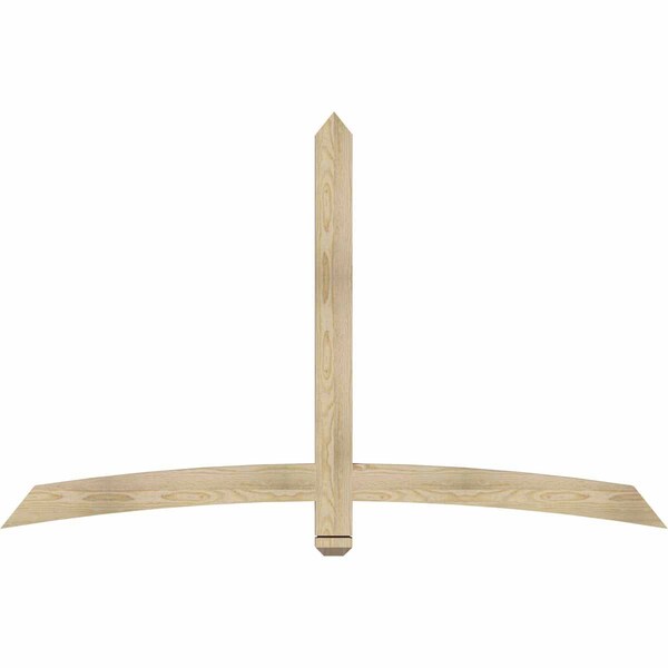 Ekena Millwork Bellingham Rough Sawn Timber Gable Bracket, Douglas Fir, 72"W x 45"H x 2"D x 4"F, 15/12 Pitch GBW072X45X0204BEL00RDF - main